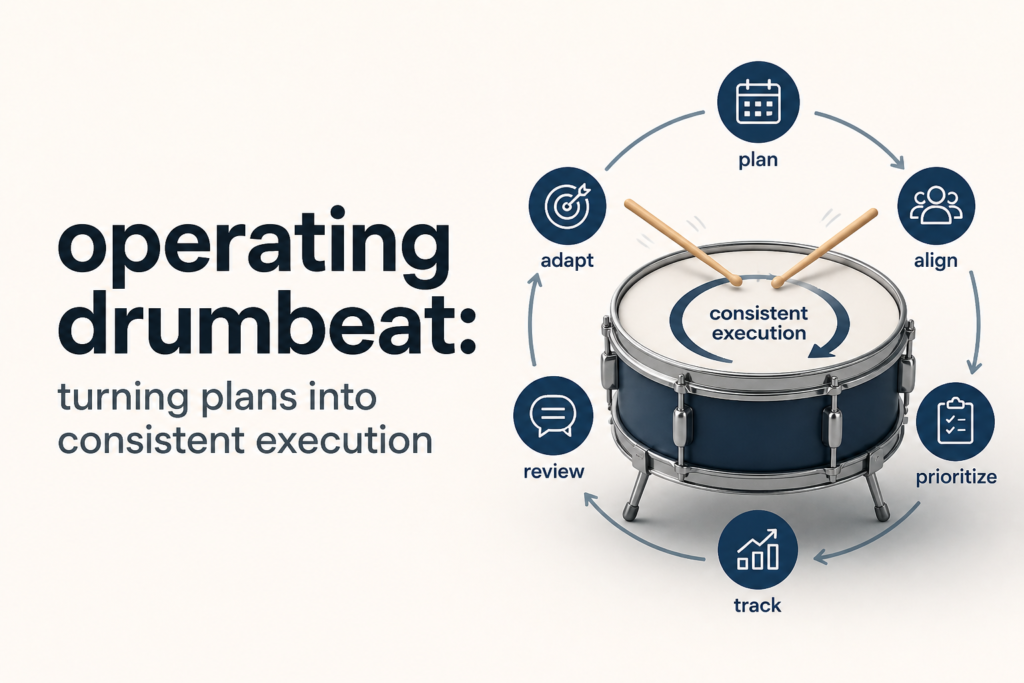 Operating drumbeat: turning plans into consistent execution