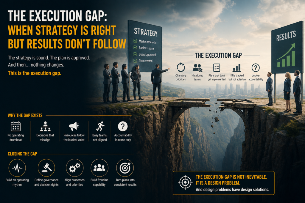 The execution gap: when strategy is right but results don’t follow